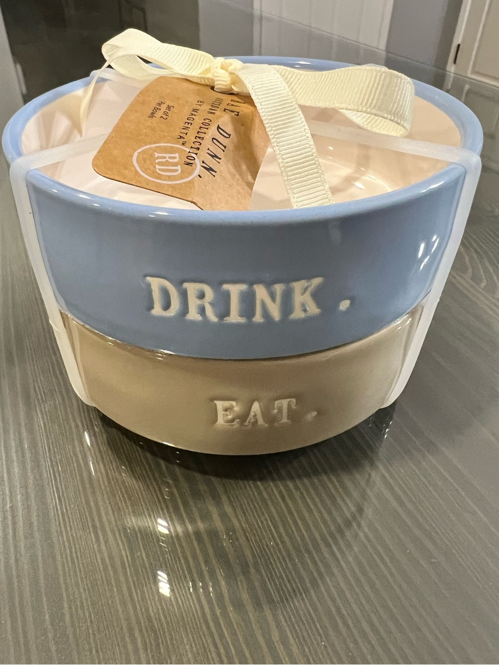 NWT Rae Dunn pet dishes gift bundle